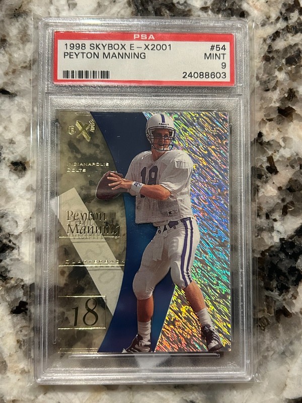 1998 Skybox E-X2001 Peyton Manning Rookie RC #54 Colts PSA 9