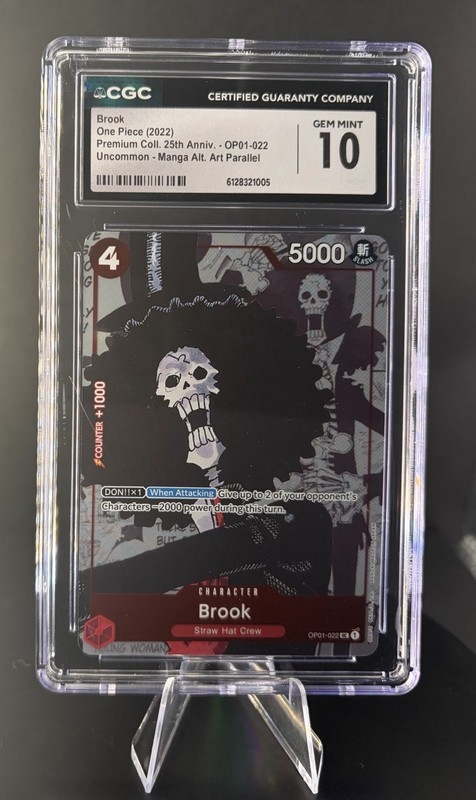 Brook One Piece 25th Anniversary Premium Card Collection CGC 10