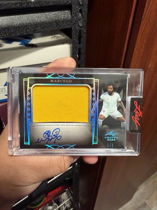 2022 Leaf Trinity Multi-Sports (Soccer) Marcelo Match Worn Patch Auto 1/1#PA-MV1