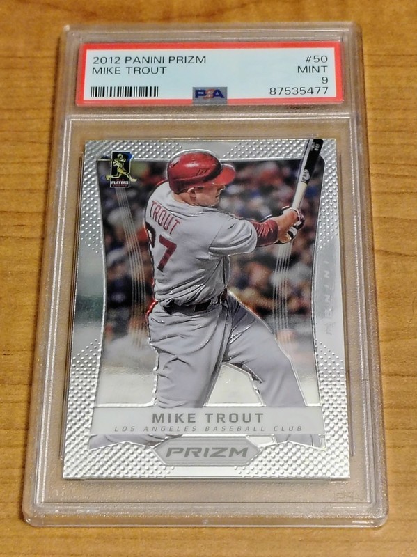 2012 Prizm Mike Trout #50 Los Angeles Angels PSA 9 MINT First year Prizm Rookie 