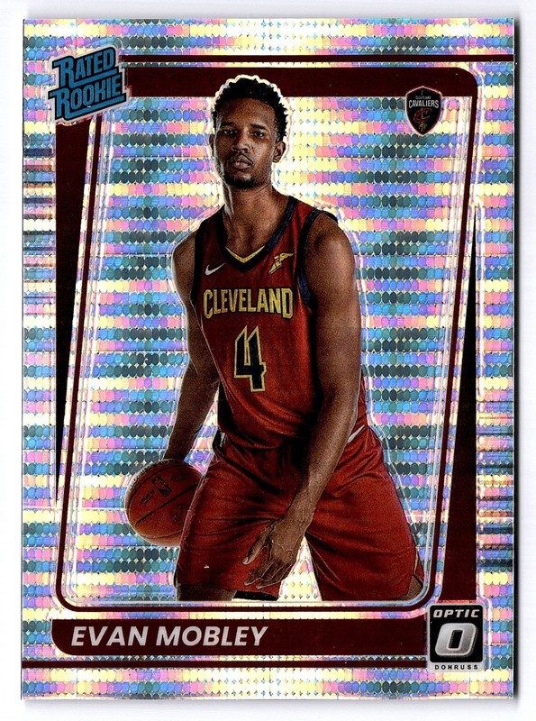 2021-22 Donruss Optic Target Exclusive SP Silver Pulsar Prizm Evan Mobley RC
