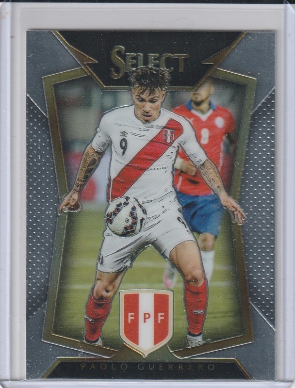 PAOLO GUERRERO Peru 2015/16 Panini select #10 Base Card /Qty