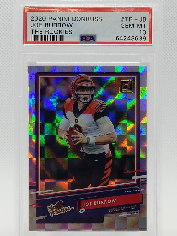 2020 Panini Donruss - The Rookies Joe Burrow #TR-JB (RC) PSA 10