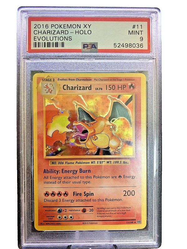 2016 Pokémon XY Evolutions Charizard Holo Psa 9