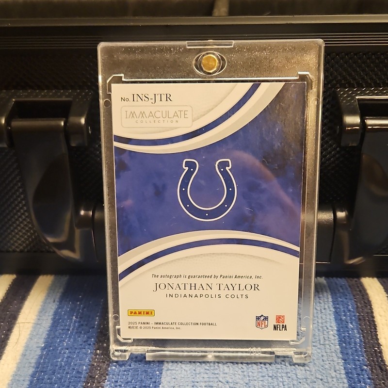 Panini 2025 Immaculate Jonathan Taylor Immaculate Numbers Auto /49 Colts NFL view 2