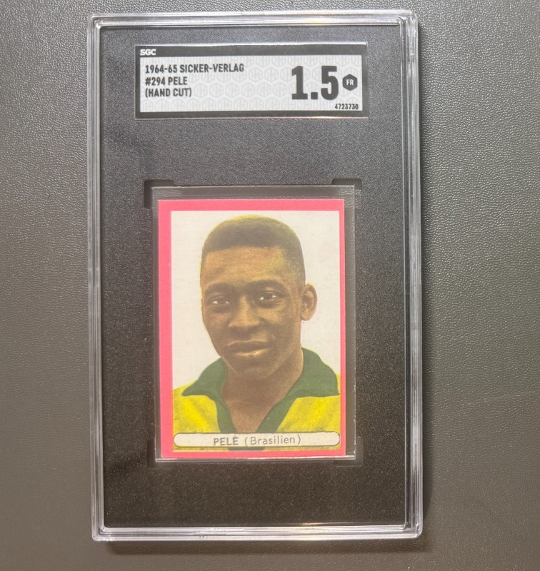 🌟⚽  1964-65 Sicker Verlag Pele #294 SGC 1.5 Brazil Soccer GOAT - SHIPS FAST!