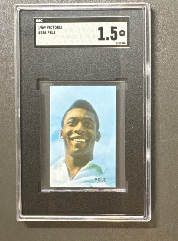 🌟⚽  1969 Victoria Vedetten Parade Pele #356 SGC 1.5 Brazil - GREAT EYE APPEAL