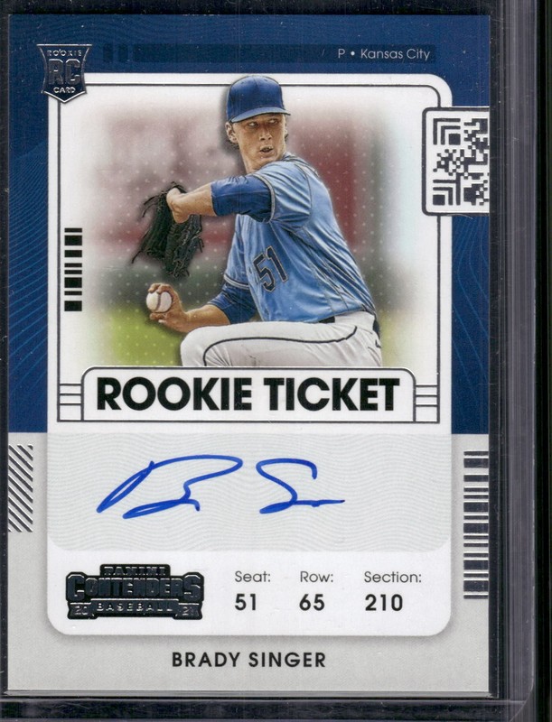 2021 Panini Contenders #120 Brady Singer RC Auto