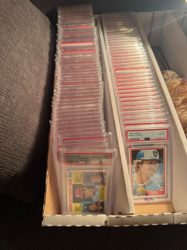 1980s PSA Graded Baseball Cards HOF Stars Ripken Brett Gwynn Ryan Yount PSA