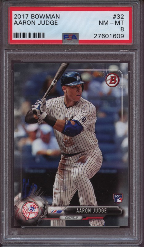2017 Bowman 32 Aaron Judge PSA 8  NM Mint RC