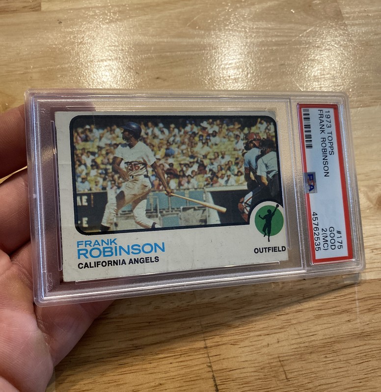 Frank Robinson PSA 2 (MC) 1973 Topps Baseball Card Vintage California Angels MLB