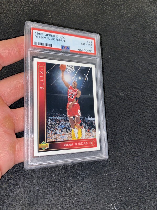 Michael Jordan Card PSA 6 Upper Deck 1993 Vintage Basketball #23 Chicago Bulls