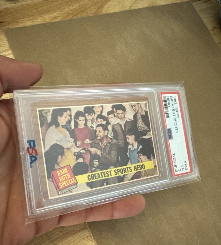 Babe Ruth Antique Baseball Card Vintage PSA 3 Topps New York Yankees NYC 1962
