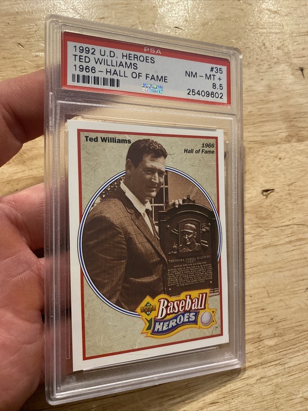 Ted Williams PSA 8.5 Vintage Baseball Card 1992 Upper Deck Boston Red Sox MLB
