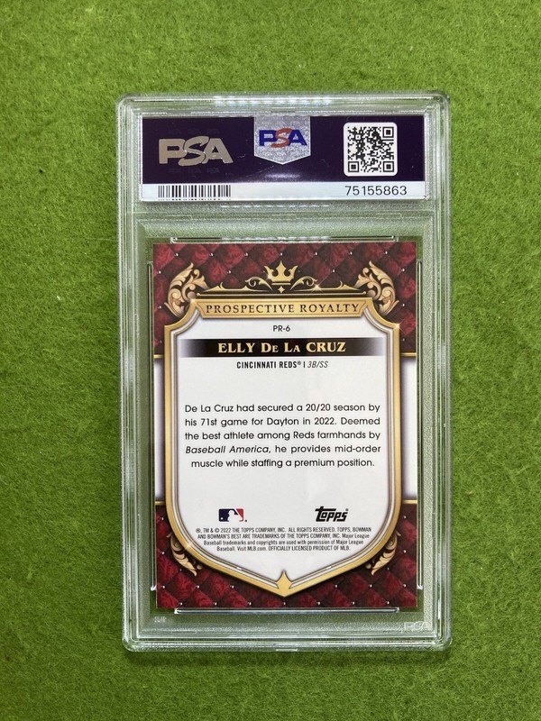 Elly De La Cruz REFRACTOR ROOKIE CARD PSA 9 RC 2022 Bowman's Best  MAKE AN OFFER view 2