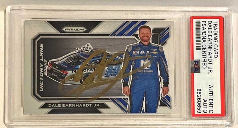 2023 Panini Prizm Dale Earnhardt Jr NASCAR Racing Signed Auto Card #VLB1 PSA/DNA