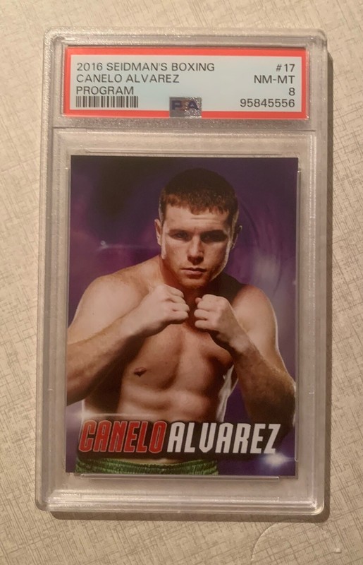 2016 Canelo Alvarez Seidman Boxing Card #17 PSA 8