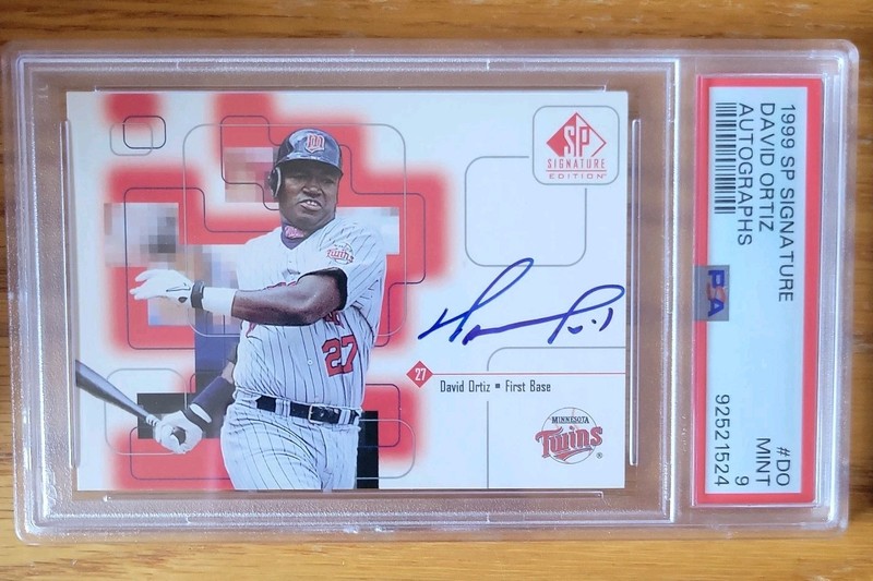 1999 SP Signature David Ortiz Auto PSA 9 Boston Red Sox Autograph