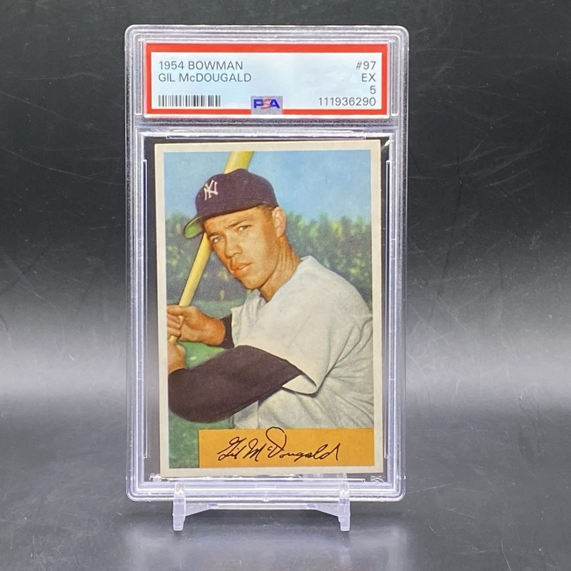 1954 Bowman #97 Gil McDougald New York Yankees  Vintage Baseball Card PSA 5