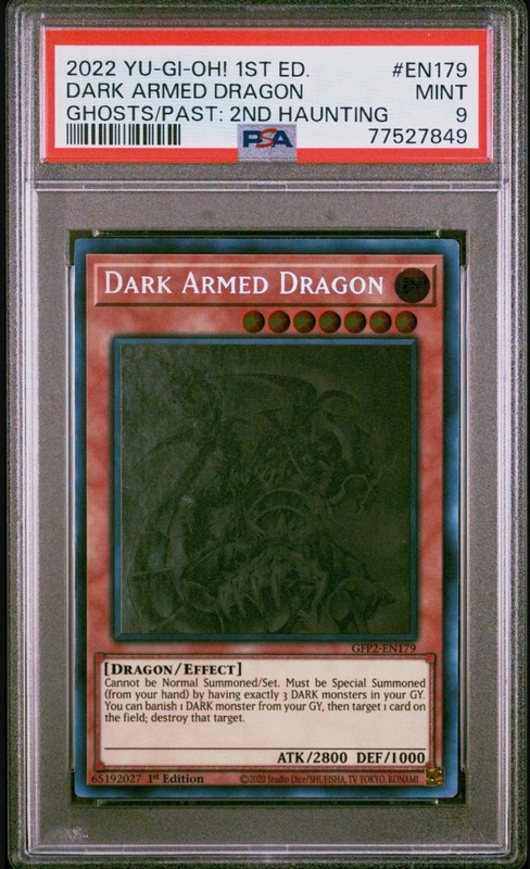 PSA 9 Dark Armed Dragon GFP2-EN179  Ghosts From the Past 2022 Yugioh Card