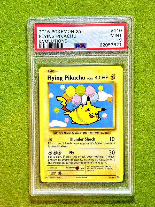 Pokémon Flying Pikachu POKEMON TCG PSA 9 MINT CARD Evolutions 2016 Pokémon XY MT