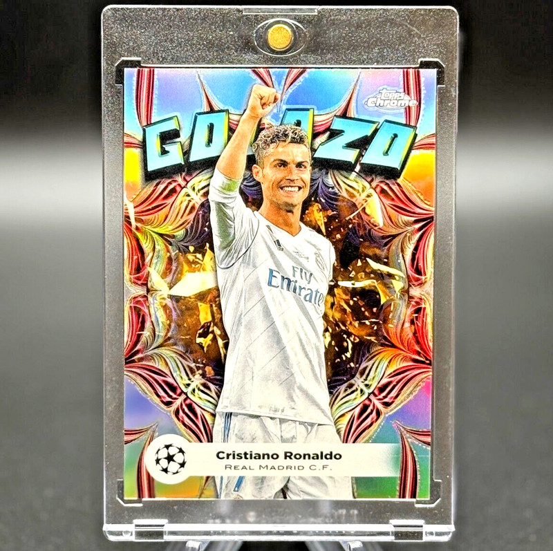 Cristiano Ronaldo 2023-24 Topps Chrome UCC Golazo #GL-2 Refractor Real Madrid CF