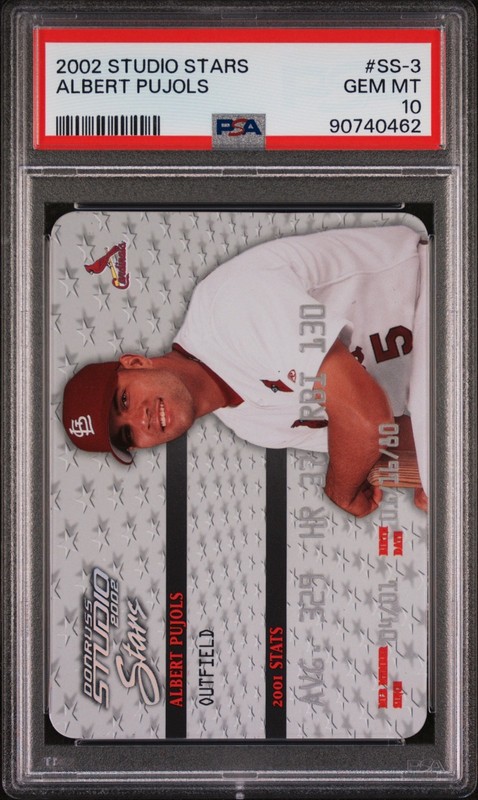 2002 Studio Stars Albert Pujols PSA 10 GEM MINT!!! 🔥 Low pop!