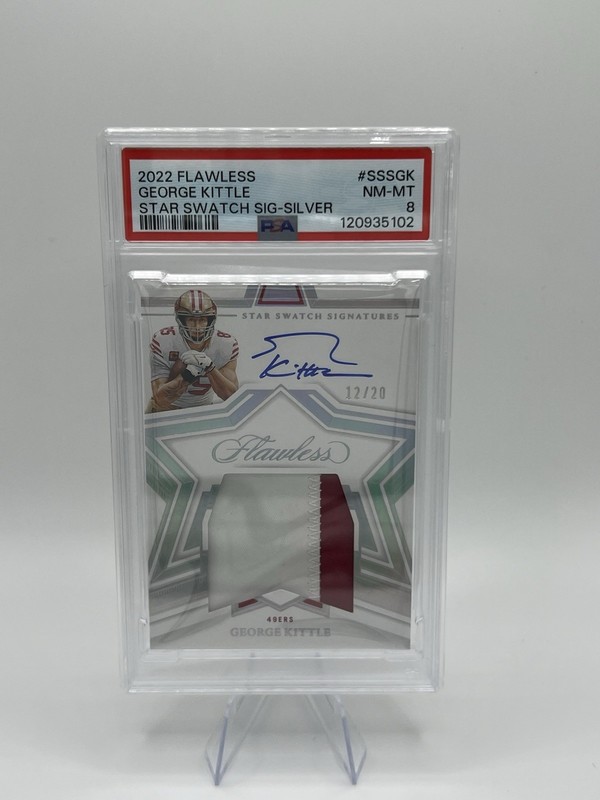 2022 Panini FLAWLESS Star Swatch Auto Silver /20 PSA 8 Pop 2 🔥 Game Worn Patch