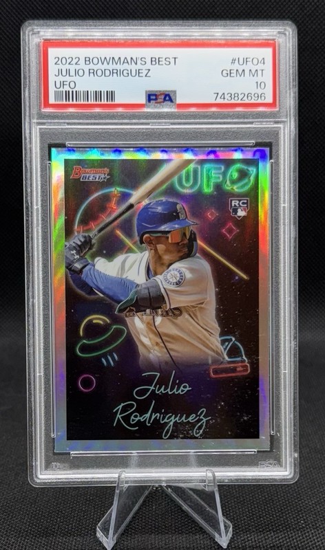 JULIO RODRIGUEZ (RC) 2022 Bowman's Best UFO #UFO-4 PSA 10 Seattle Mariners