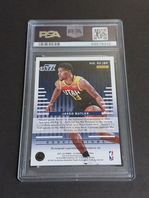 JARED BUTLER RC AUTO PSA 10 2021 Illusions Basketball Rookie Autograph Gem Mint view 2