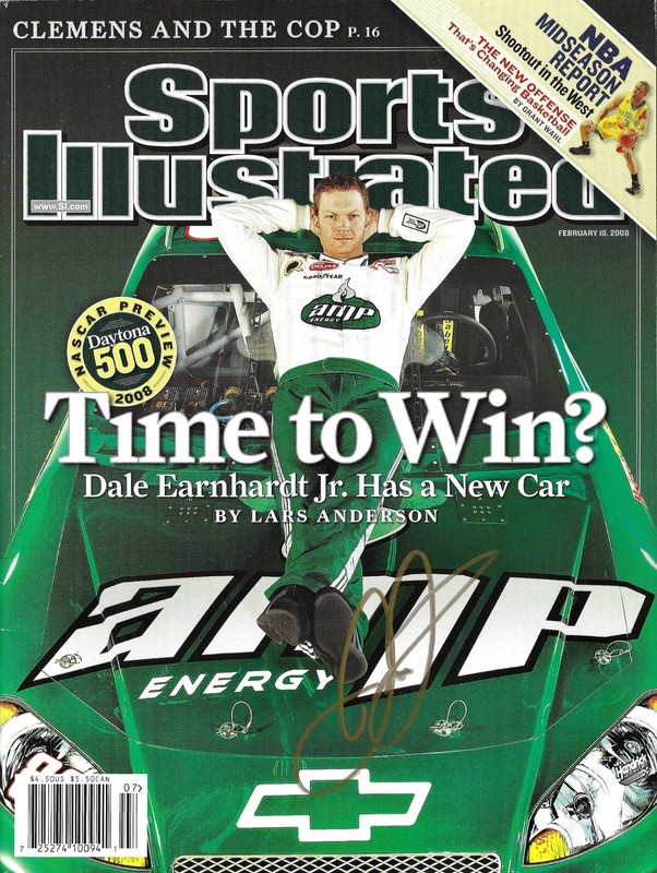 2008 Dale Earnhardt Jr Signed Auto Sports Illustrated NASCAR Magazine PSA DNA
