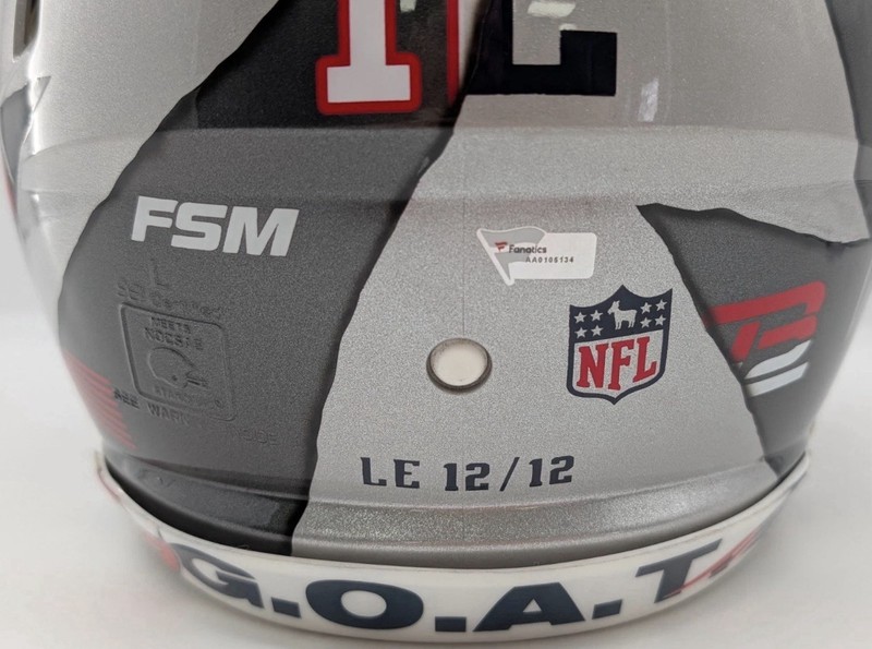 Tom Brady Signed Patriots Buccaneers Proline Speed Helmet AUTO Fanatics LE /12 view 2