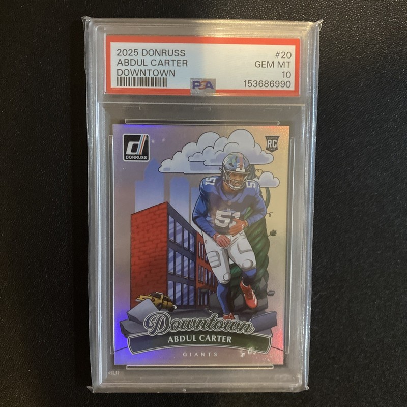 2025 NFL Donruss Abdul Carter Downtown PSA 10  Chaser Pack - READ