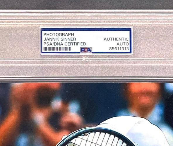 Jannik Sinner 8x10 Photo Signed - Tennis Autograph - PSA/DNA Slabbed view 2