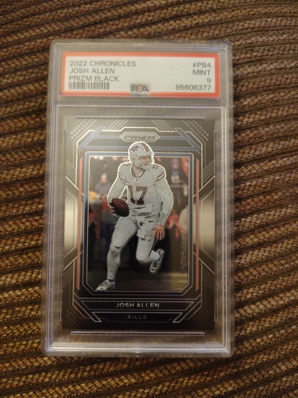 2022 Chronicles Josh Allen prism black PSA 9