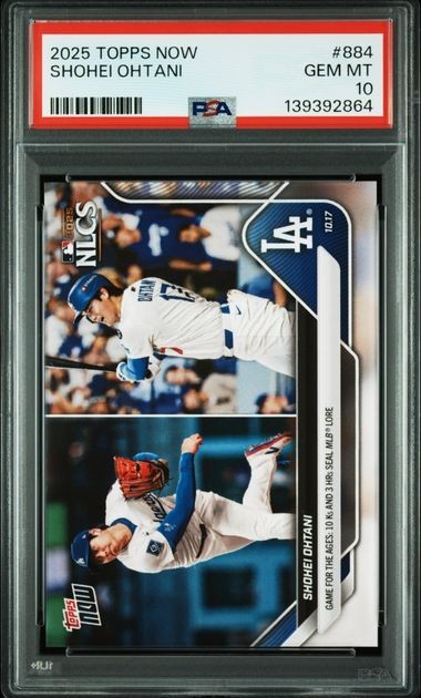 PSA10 2025 TOPPS NOW 884 SHOHEI OHTANI