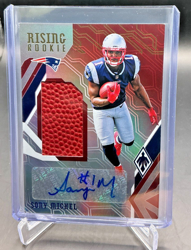 2018 Panini Phoenix Rising Rookie SONY MICHEL Patch AUTO 119/125