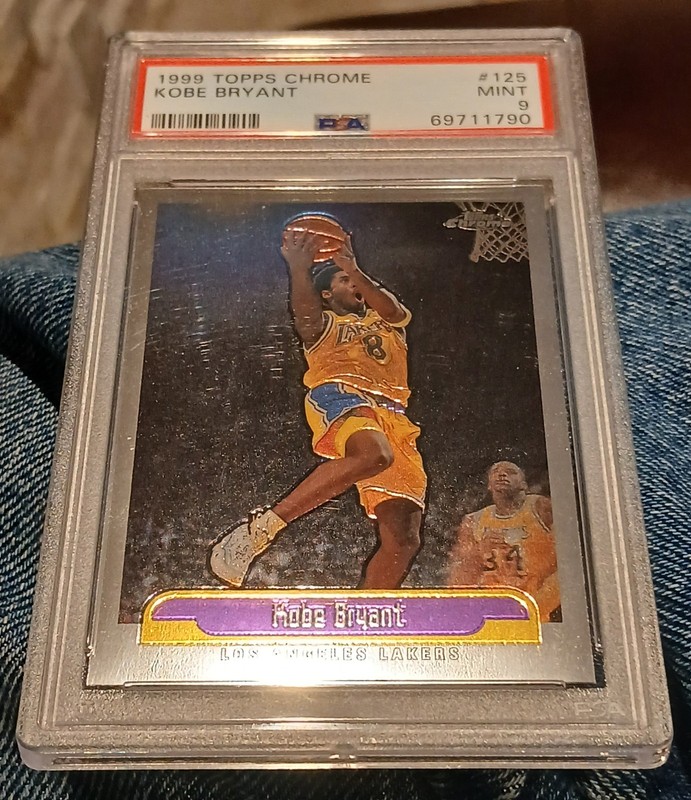 1999 Topps Chrome Kobe Bryant  Card #125 PSA 9 view 2