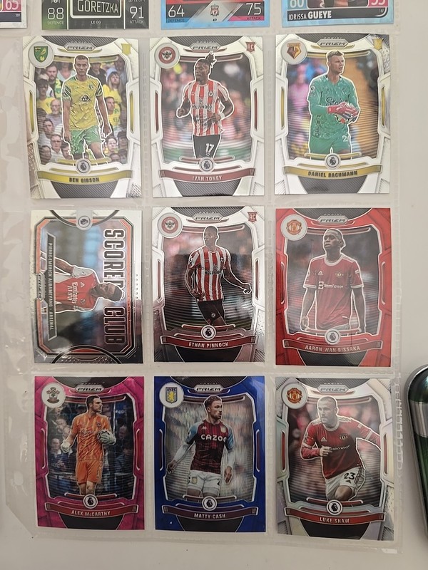 2021-22 Panini Prizm Premier League  And Topps March Attax SOCCER Card Lot Of 90