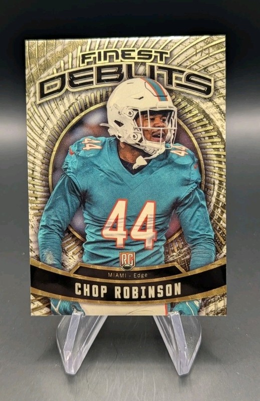 2024 Topps Finest Chop Robinson Rookie 1/1 Superfractor Debut Finest RC #D-20