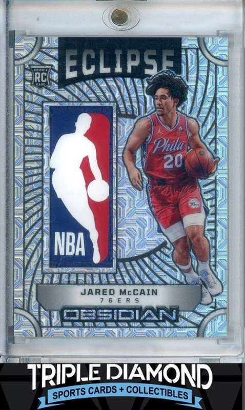 2024-25 Panini Obsidian Jared McCain Rookie Eclipse Logoman Patch #1/1 BNB299