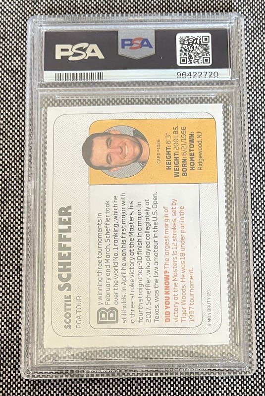 2022 Sports Illustrated for Kids Scottie Scheffler #1026 PSA 8 Highest Grade!!! view 2