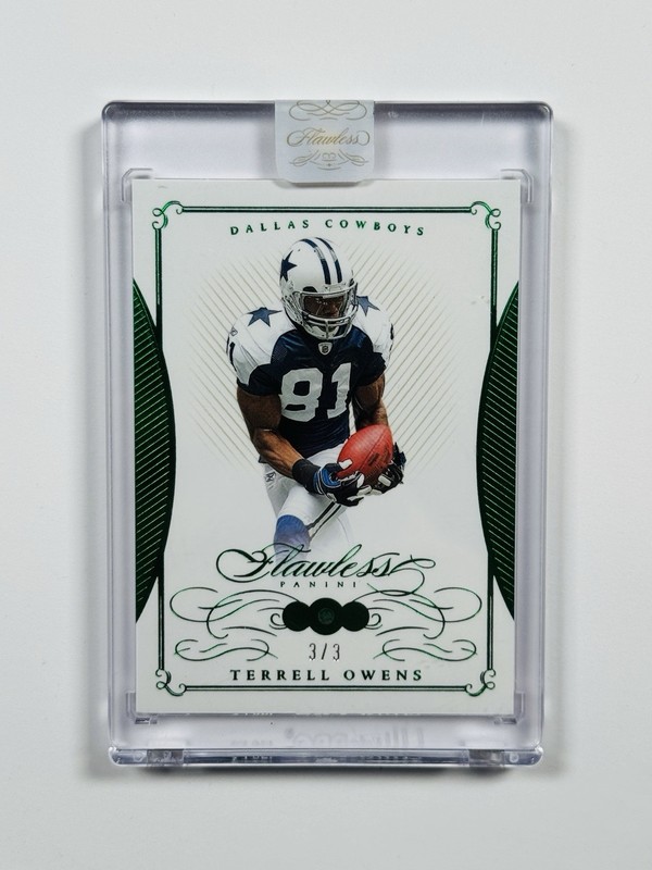 2024 PANINI FLAWLESS TERRELL OWENS GREEN DIAMOND AUTO /3