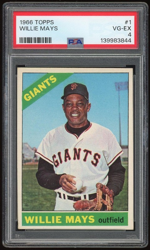 1966 Topps #1 Willie Mays PSA 4 *3844