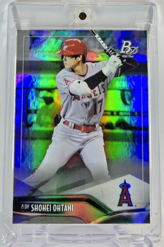 Shohei Ohtani RARE REFRACTOR ROOKIE of the year INVESTMENT CARD TOPPS ANGELS MVP