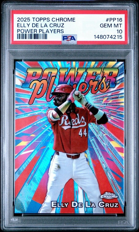 2025 Topps Chrome Elly De La Cruz Power Players #PP-16 REDS PSA 10