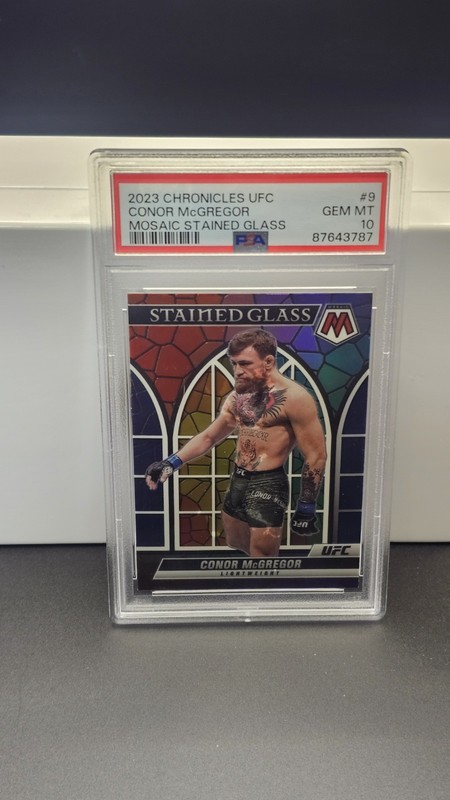 2023 Chronicles UFC Conor McGregor Mosaic Stained Glass #9 PSA 10!! POP 11!!👊🏼