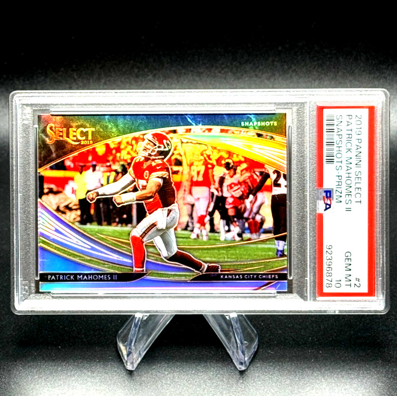 PATRICK MAHOMES II 2019 PANINI SELECT SNAPSHOTS PRIZM #2 GEM MINT PSA 10