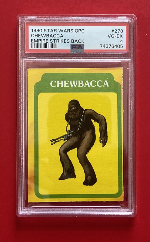 1980 OPC Star Wars Empire Strikes Back 278 Chewbacca PSA 4 Graded Non Sport Card