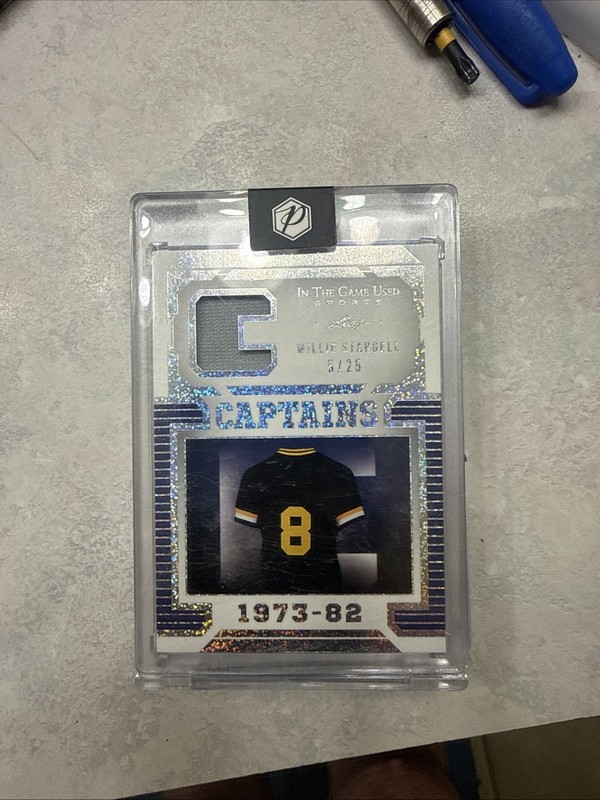 C-26 2021 Willie Stargell Leaf Game Used Jersey Card view 1